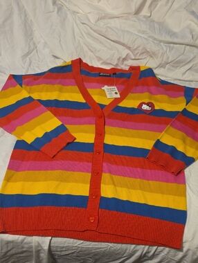 Hello Kotty Modcloth Striped Sweater Nwt